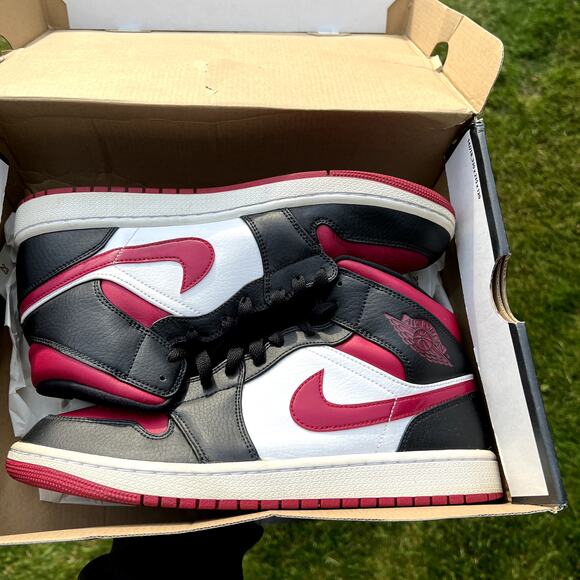 Nike Air Jordan 1 Mid Noble Red Men\'s Shoes - Size 10 - Ships Now main image 5